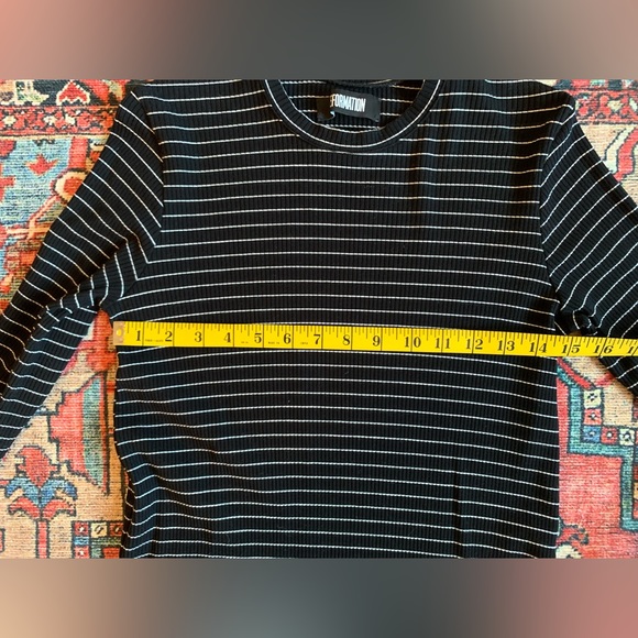 Reformation Black And White Striped Mini Dress Sz S - Picture 5 of 8